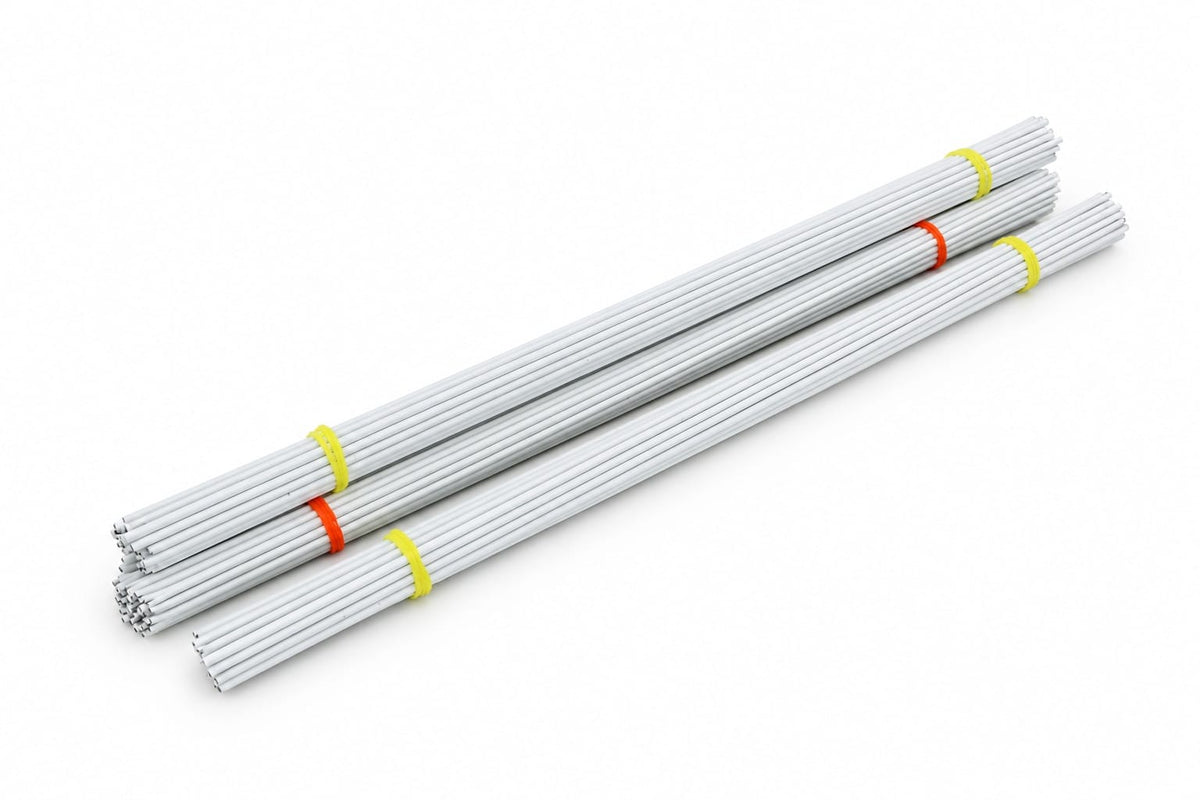 White Plastic Coated Stem Wire – 2 mm | 100 g Approx.