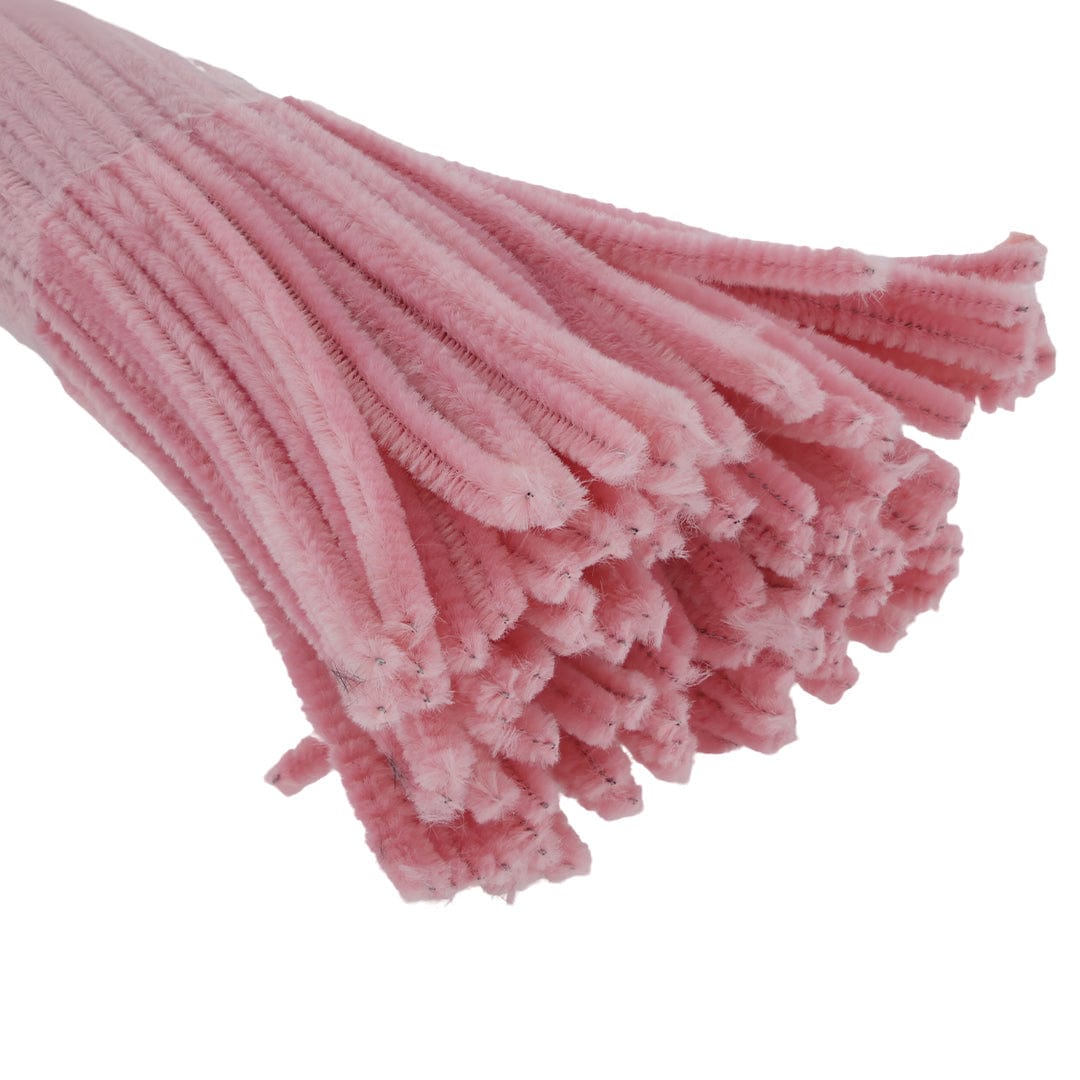 Crafteria Light Pink Pipe Cleaner Regular Colour (100Pcs/Pack)