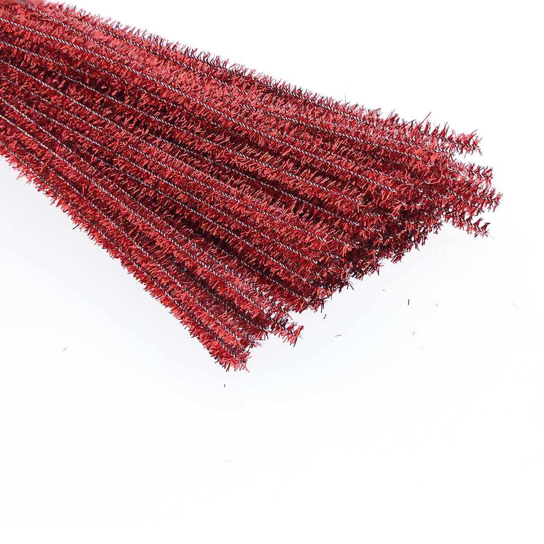 Crafteria Pink Pipe Cleaner Zari Mix Colour (100Pcs/Pack)