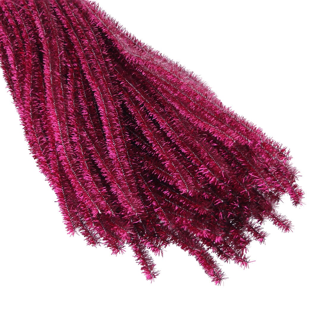 Crafteria Purple Pipe Cleaner Zari Mix Colour (100Pcs/Pack)
