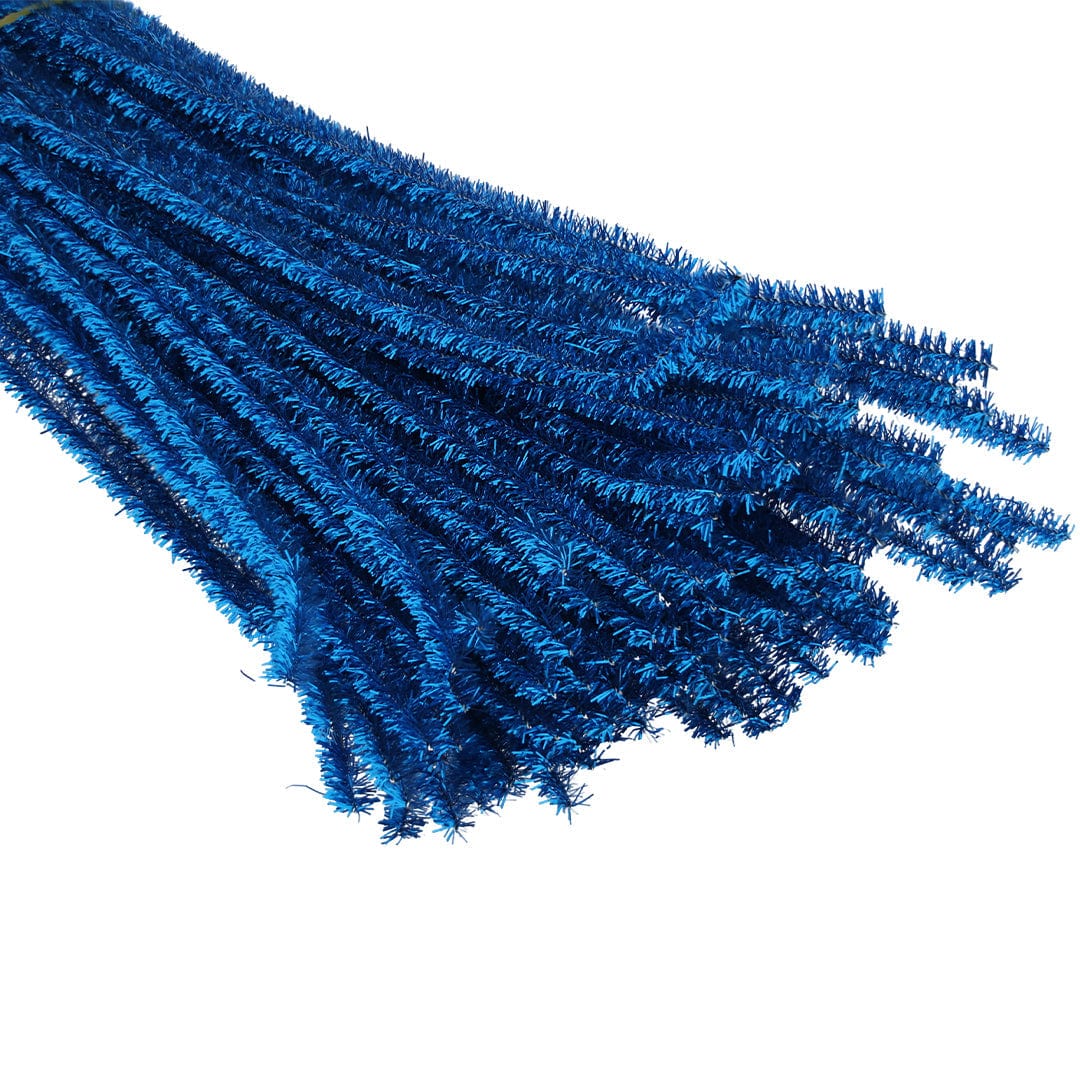 Crafteria Silver Pipe Cleaner Zari Mix Colour (100Pcs/Pack)
