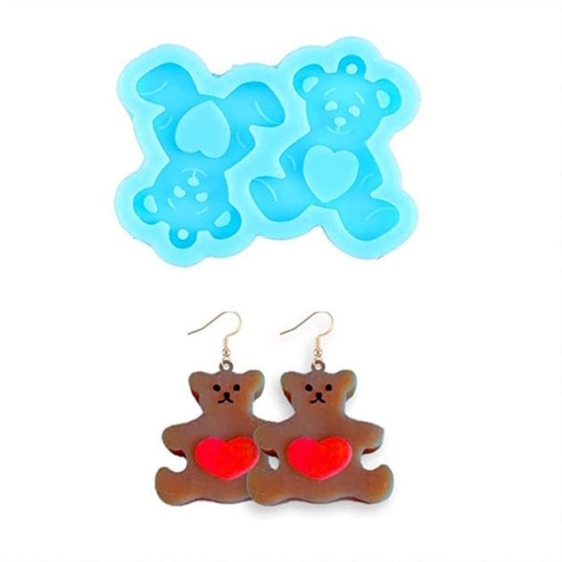My Store SILICON MOULD TEDDY EARRING MOULD