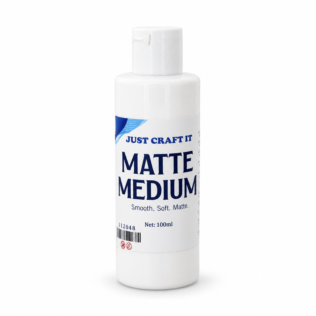 Crafteria Matte Medium – Smooth Soft Matte Finish for Acrylic Painting, Art & DIY Craft | 100 ML | Pack of 1 112048