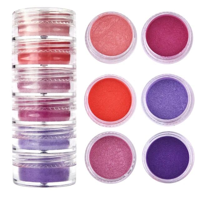 JUST CRAFT IT MICA POWDER 6 Shade Pearl Mica Powder (B)