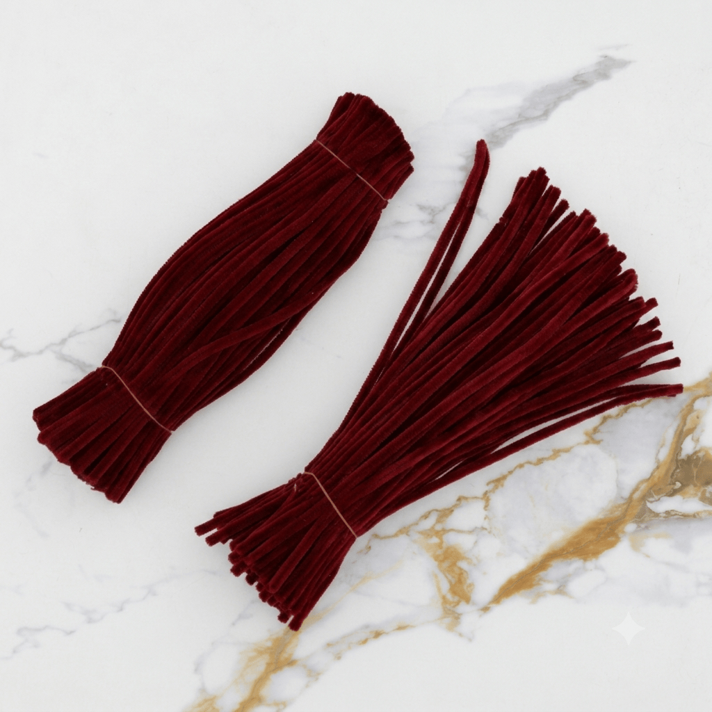 Premium Pipe Cleaners (6-7MM Approx.) (Wine)