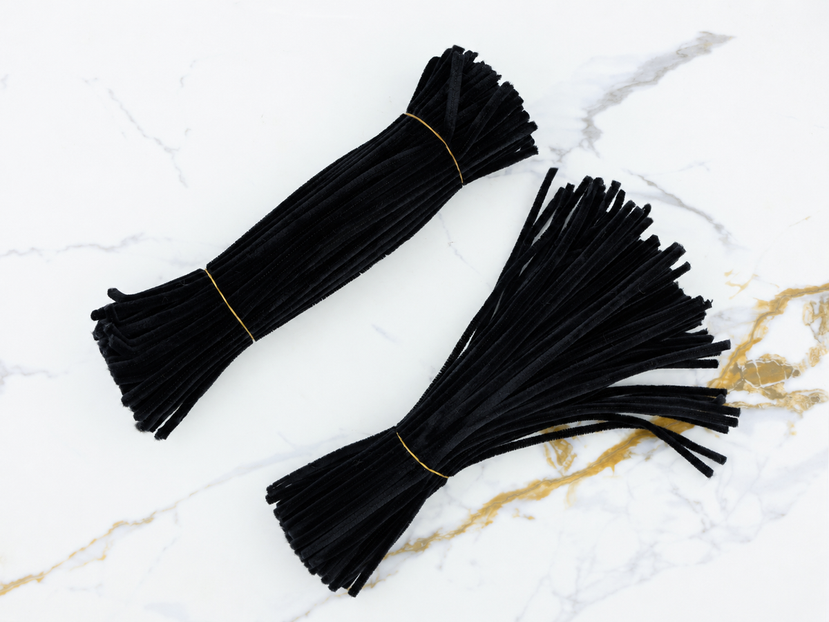 Premium Pipe Cleaners (6-7MM Approx.) (Black)