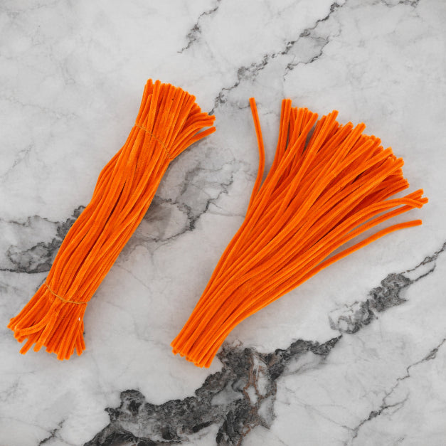 Premium Pipe Cleaners (6-7MM Approx.) (Orange)