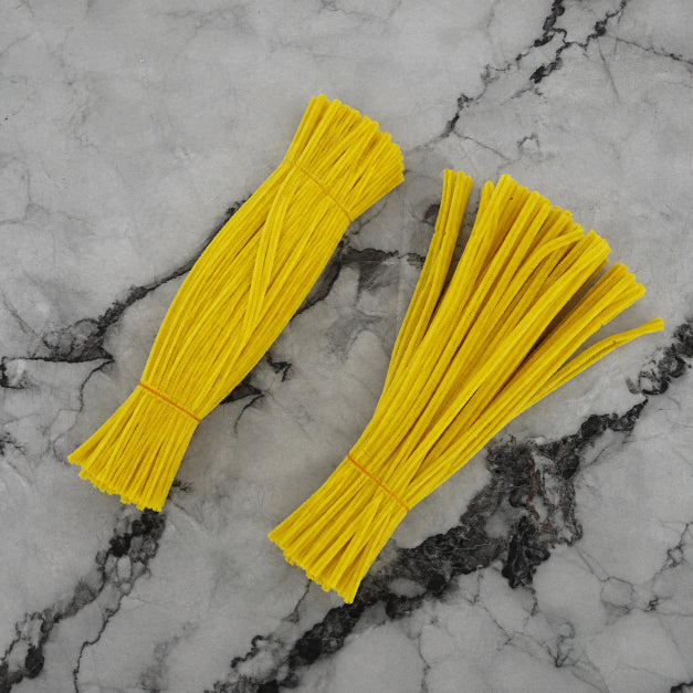Premium Pipe Cleaners (6-7MM Approx.) (Bright Yellow)