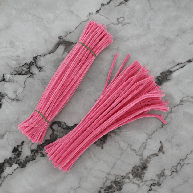 Premium Pipe Cleaners (6-7MM Approx.) (Rose Pink)