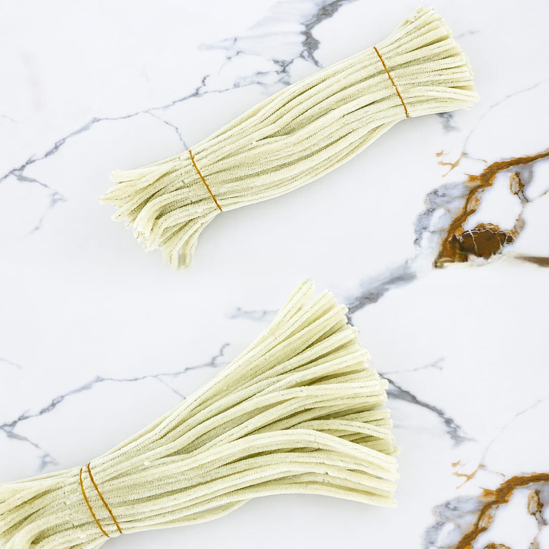 Premium Pipe Cleaners (8MM Approx.) (Chiffon White)