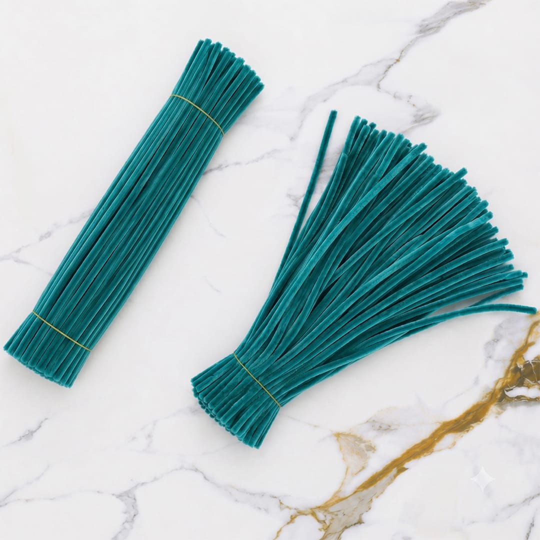 Premium Pipe Cleaners (8MM Approx.) (Capri Green)
