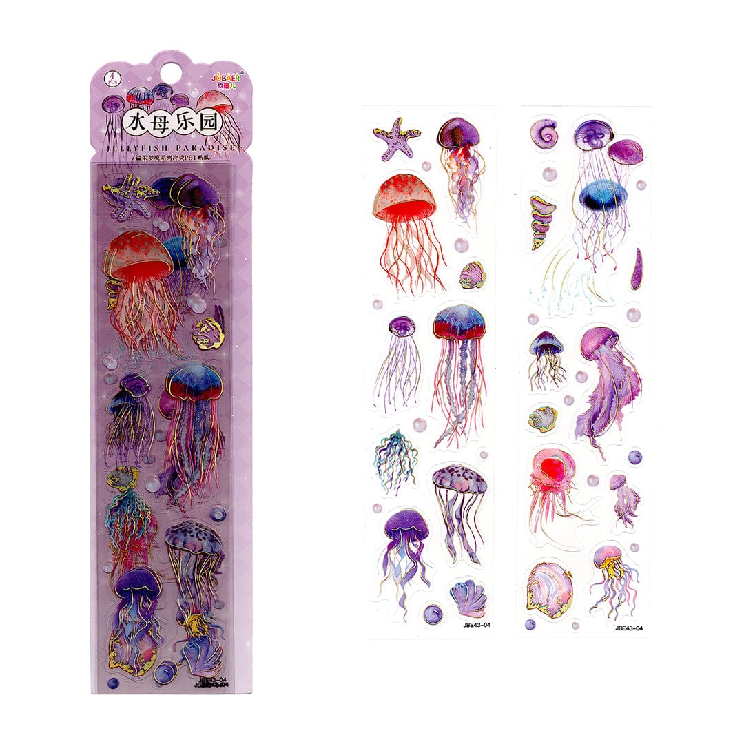 My Store Ocean & Flower Theme PET sticker cards