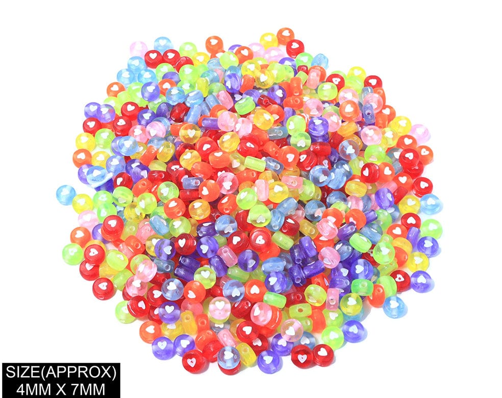 Idly With Heart Design Beads(Col+Wt) 183025