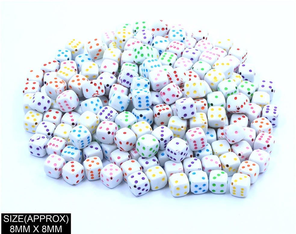 Square Dise Beads (Wt+Col) 183050