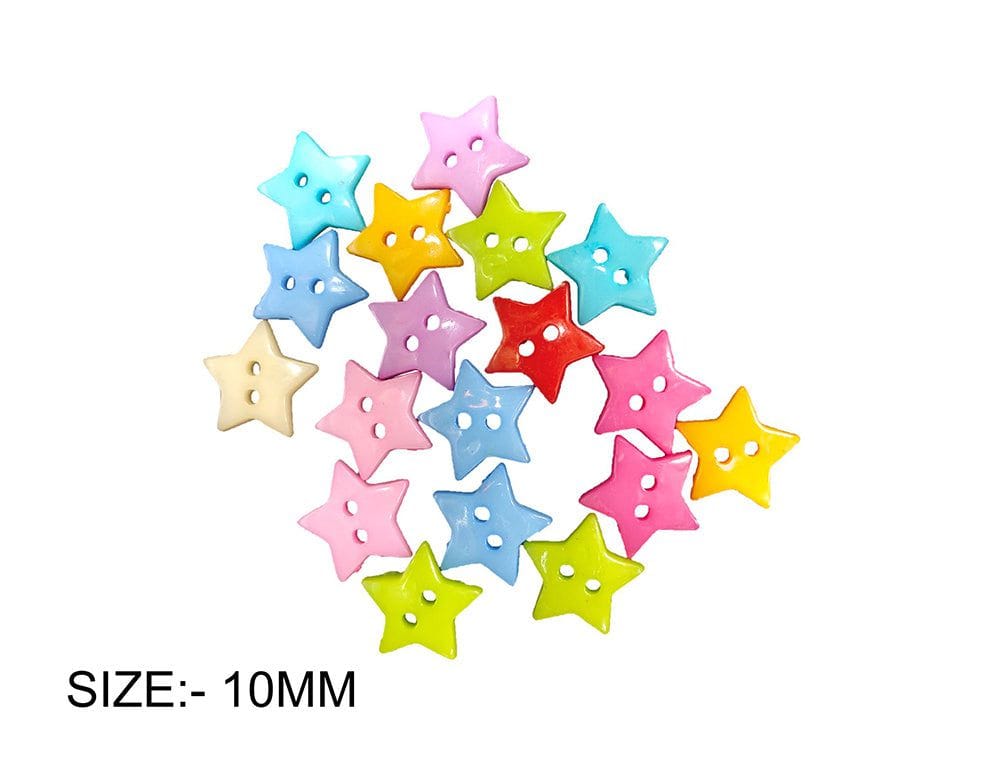 Star Colourful Button 26006 15MM