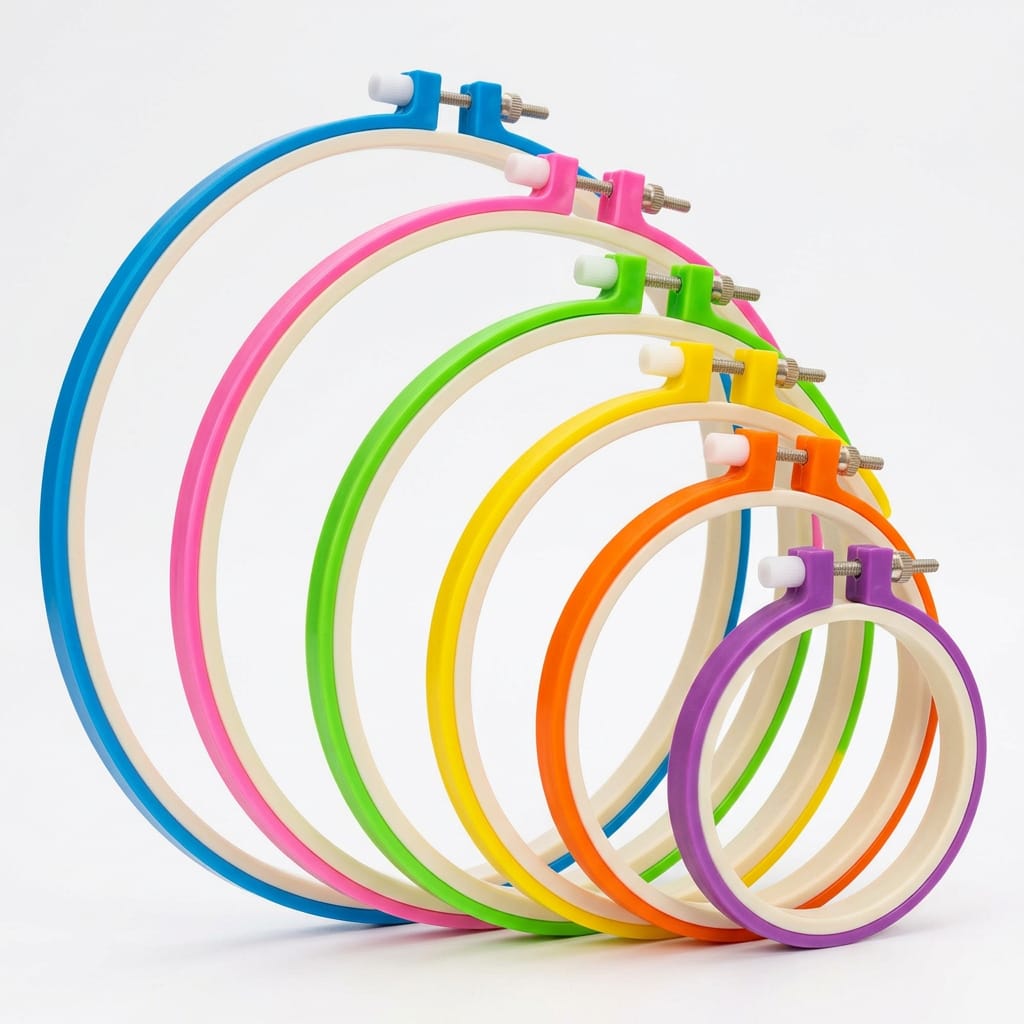 6 In 1 Plastic Embroidery Ring 27002