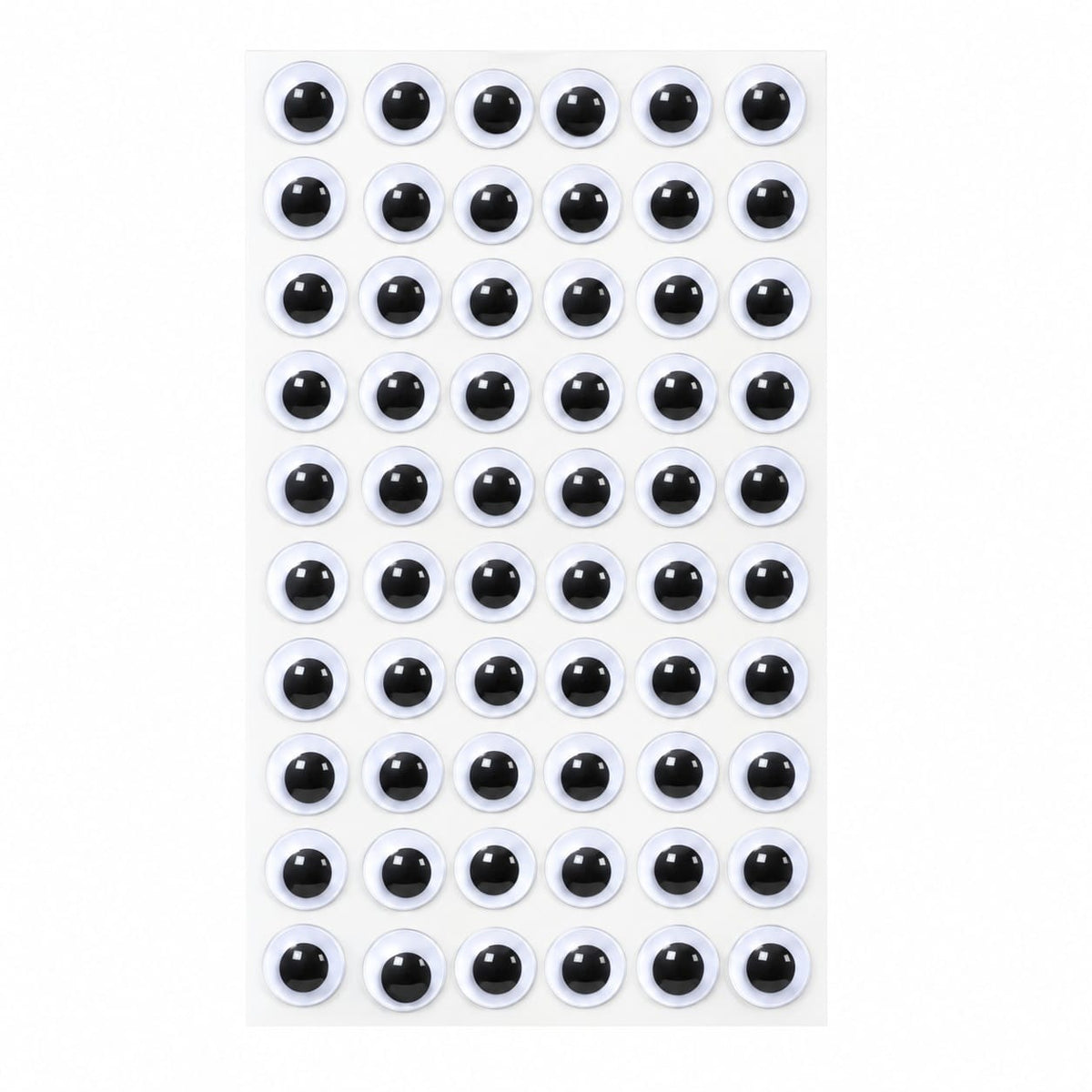 Big Size Round Googly Eyes Sticker  for Craft – 12 MM | 54 Pcs Per Sheet | Pack of 10 Sheets | DIY Craft Eyes 35024