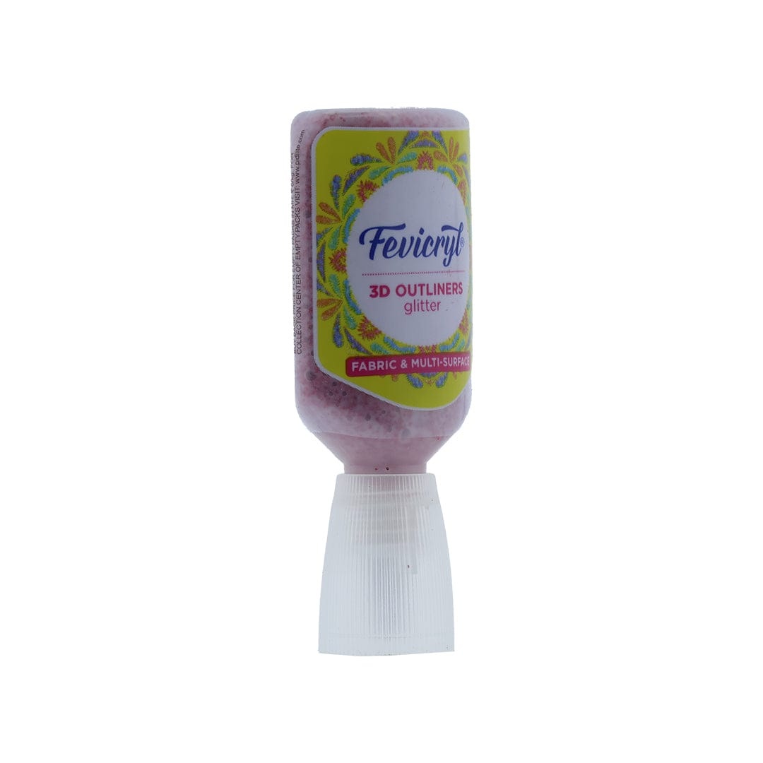 Pidilite Pink Fevicryl 3D Outliner Glitter (20ml)