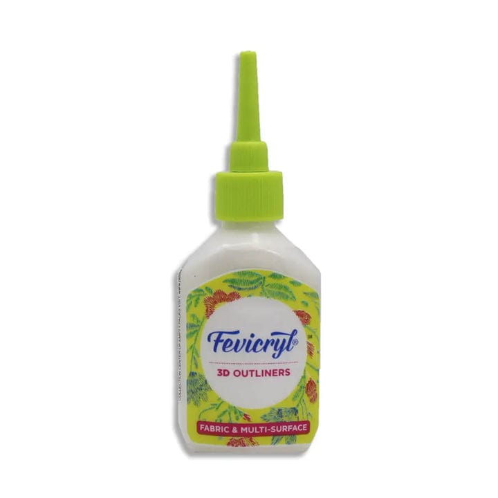 Fevicryl 3D Outliner Pearl Metallic (20ml) (Mrp-25/-) (Silver-351) 3DPM351