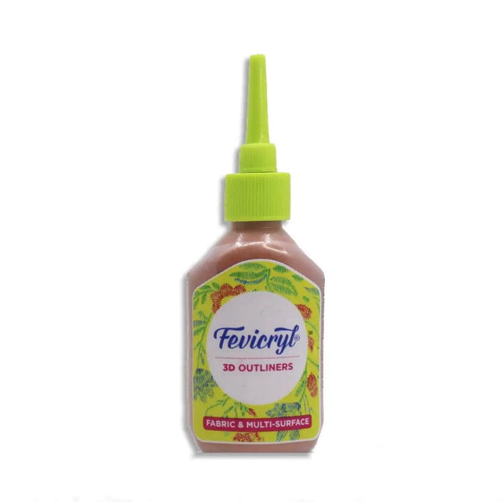 Fevicryl 3D Outliner Pearl Metallic (20ml) (Mrp-25/-) (Bronze-355) 3DPM355