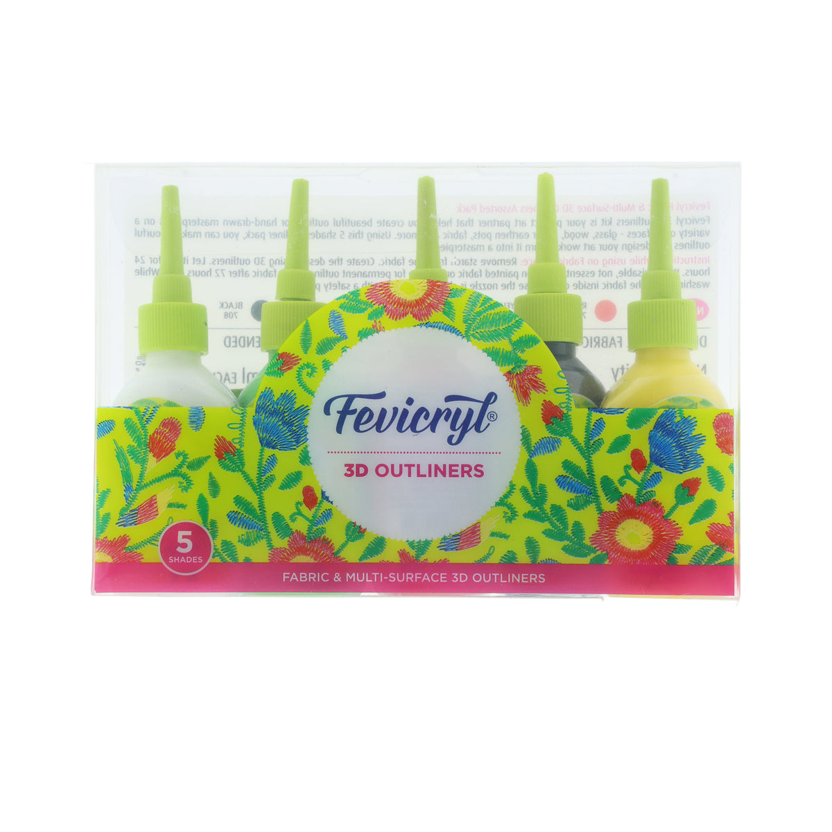 Pidilite 5 Pcs Fevicryl 3D Outliners