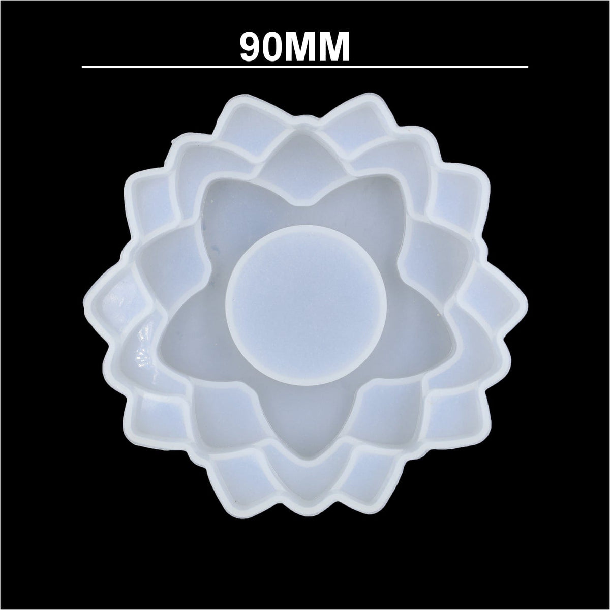 My Store Silicon Mould 3 Step Flower Tea light Holder Mould