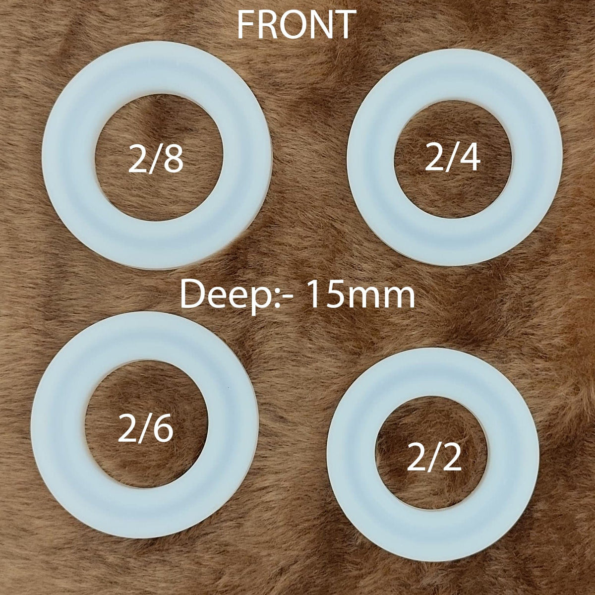 Crafteria Silicon Mould 4 Pcs Deep Bangle Mould