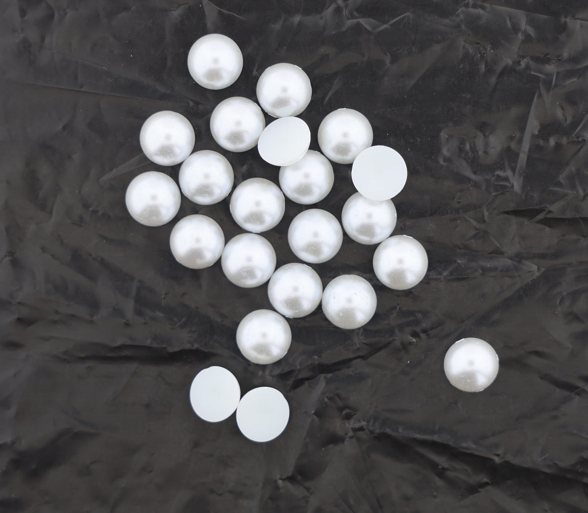 10MM Cream Pearl Moti Beads – Round Glossy Beads for Jewellery Making, DIY & Decoration | Pack of Approx. 25 GM