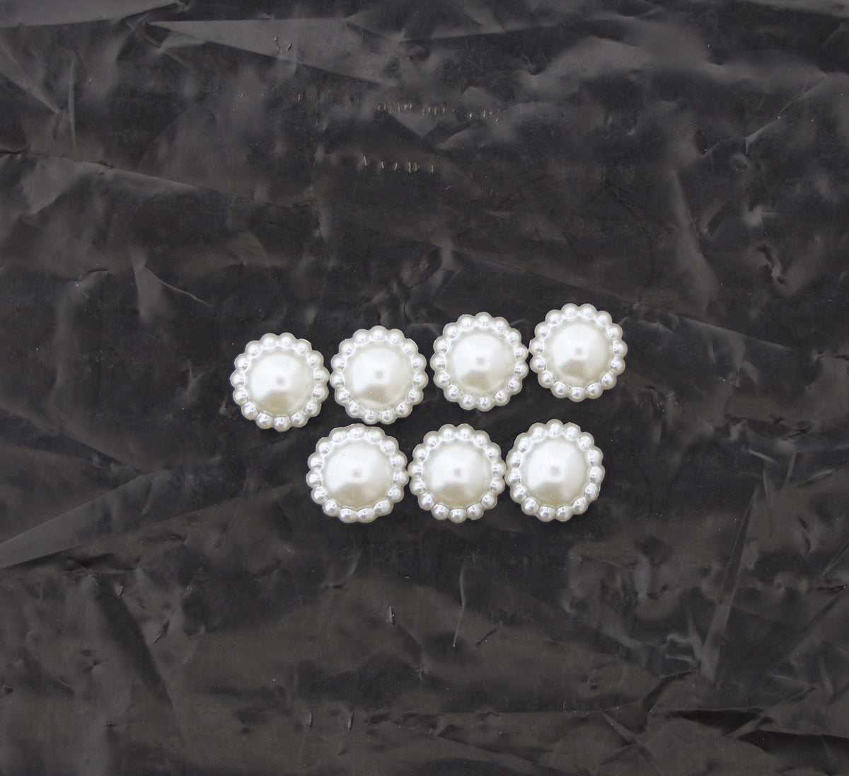 10MM White Beaded Border Moti – Decorative Pearl Embellishment for DIY Craft, Jewellery & Accessories | Pack of Approx. 25 GM