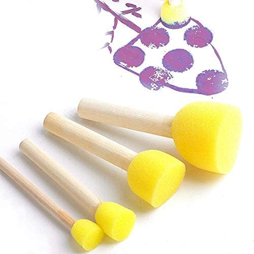 Keep Smiling PAINTING BRUSH 5 Pcs Yellow Sponge Dabbing Tool