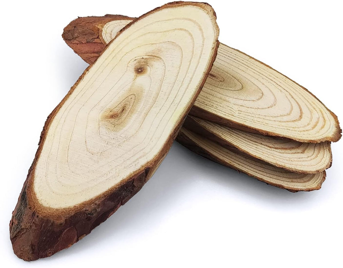 Oval Natural Wooden Coaster (8-10x25Cm)