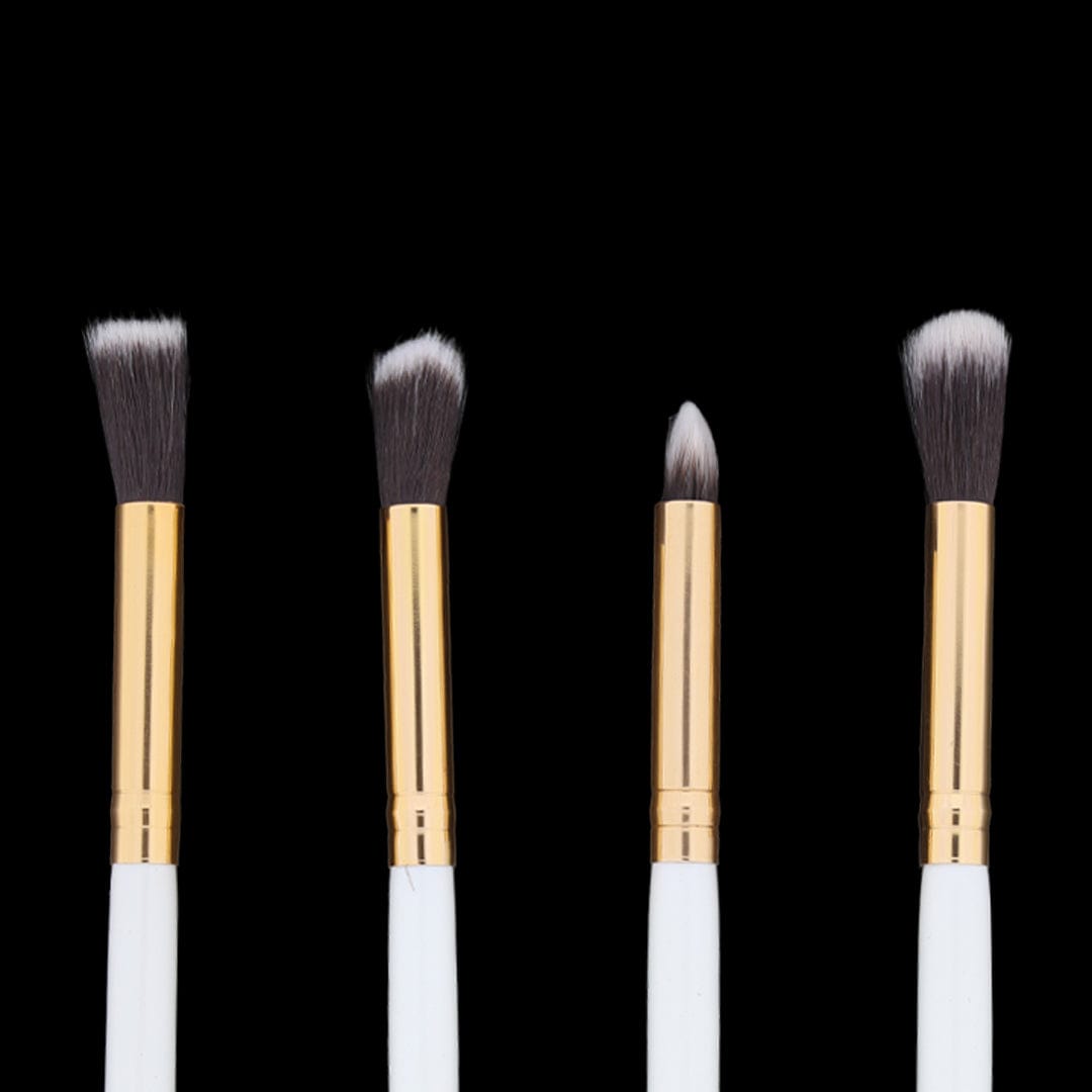 Crafteria 4 in 1 Makeup Art brush set with white handle