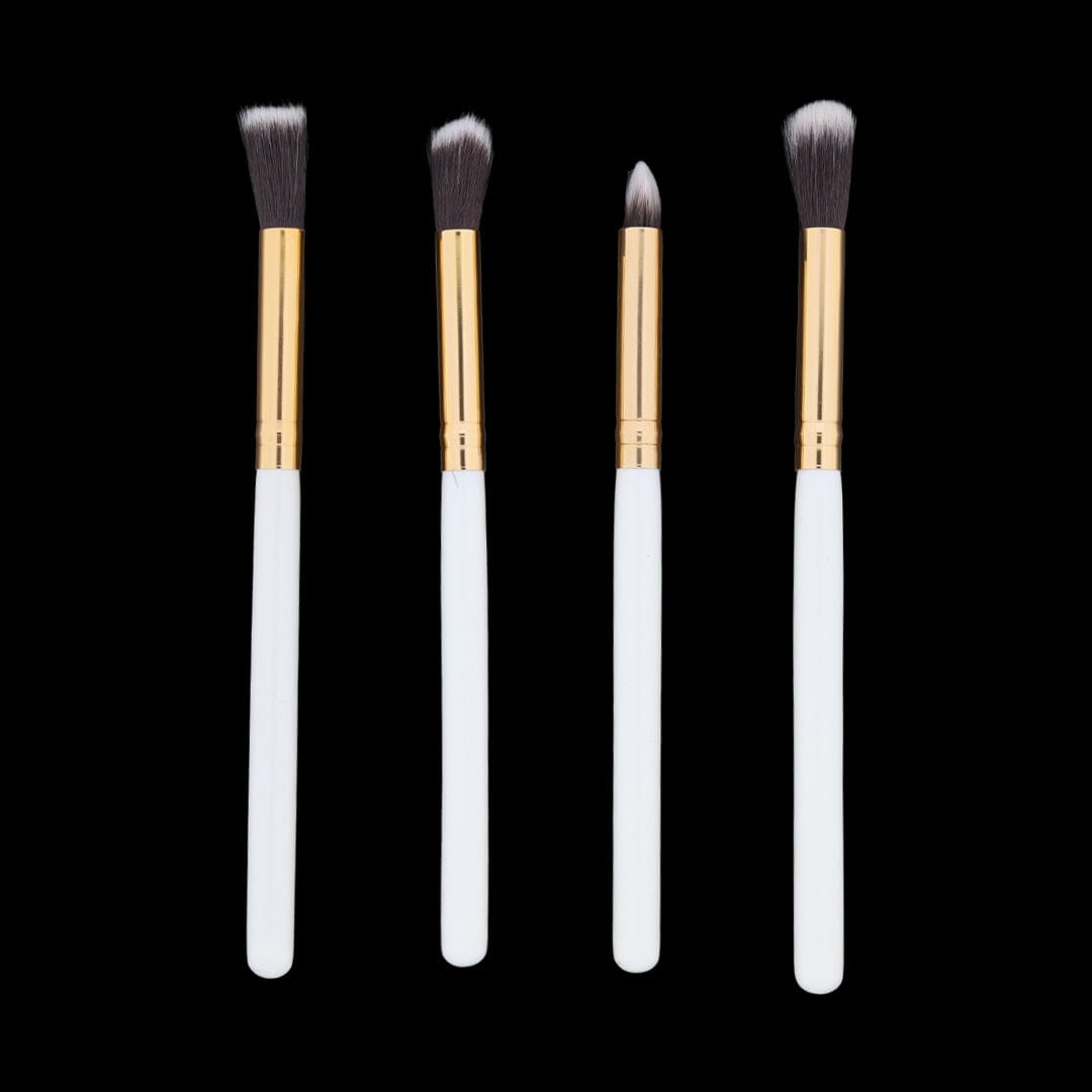 Crafteria 4 in 1 Makeup Art brush set with white handle