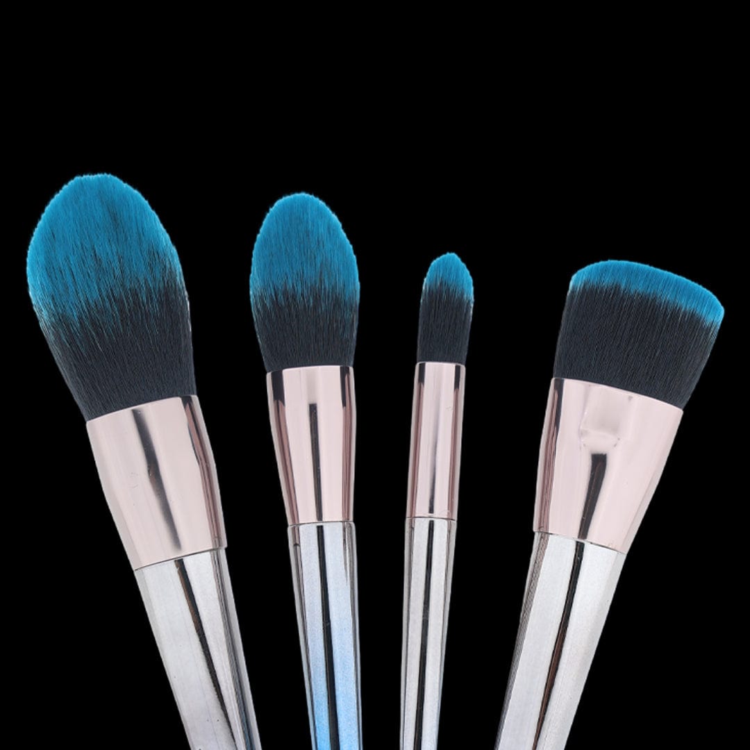 Crafteria 4 in 1 Blue-black gradient soft Makeup Art brushes set