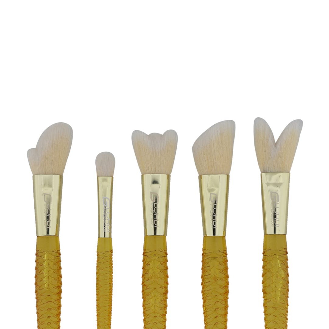 Crafteria 5 in 1 Makeup art brush set with marmaid theme handle