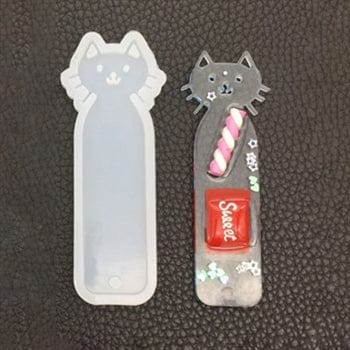 My Store Silicon Mould SMALL CAT BOOK MARK MOULD