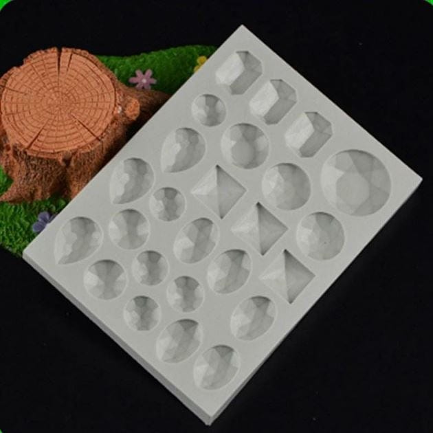 My Store Silicon Mould 25 CAVITY DIAMOND GEMS MOULD