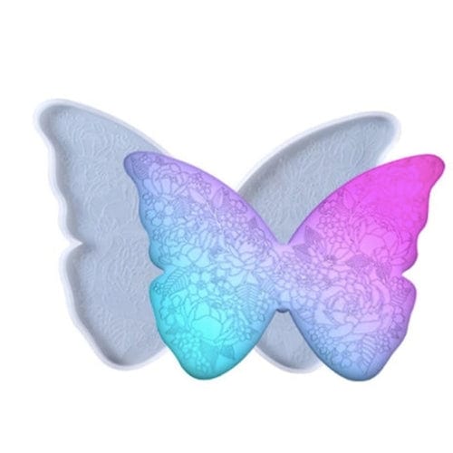 My Store Silicon Mould BUTTERFLY DESIGNER TRAY MOULD