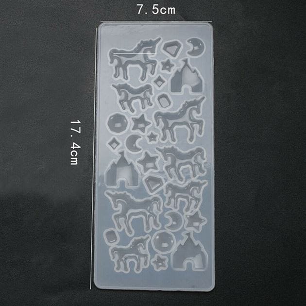 My Store Silicon Mould MULTI CAVITY FAIRY HORSE MOULD