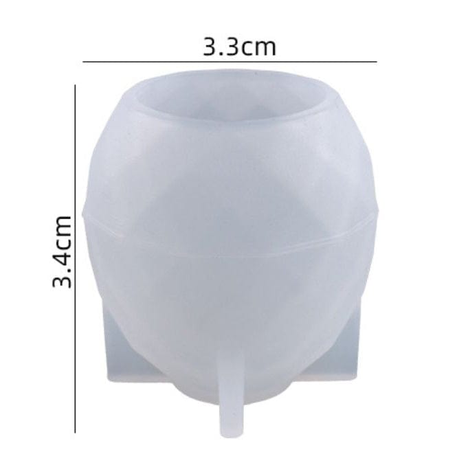 My Store Silicon Mould DIAMOND CUT KNOB & PAPER WEIGHT D02 MOULD