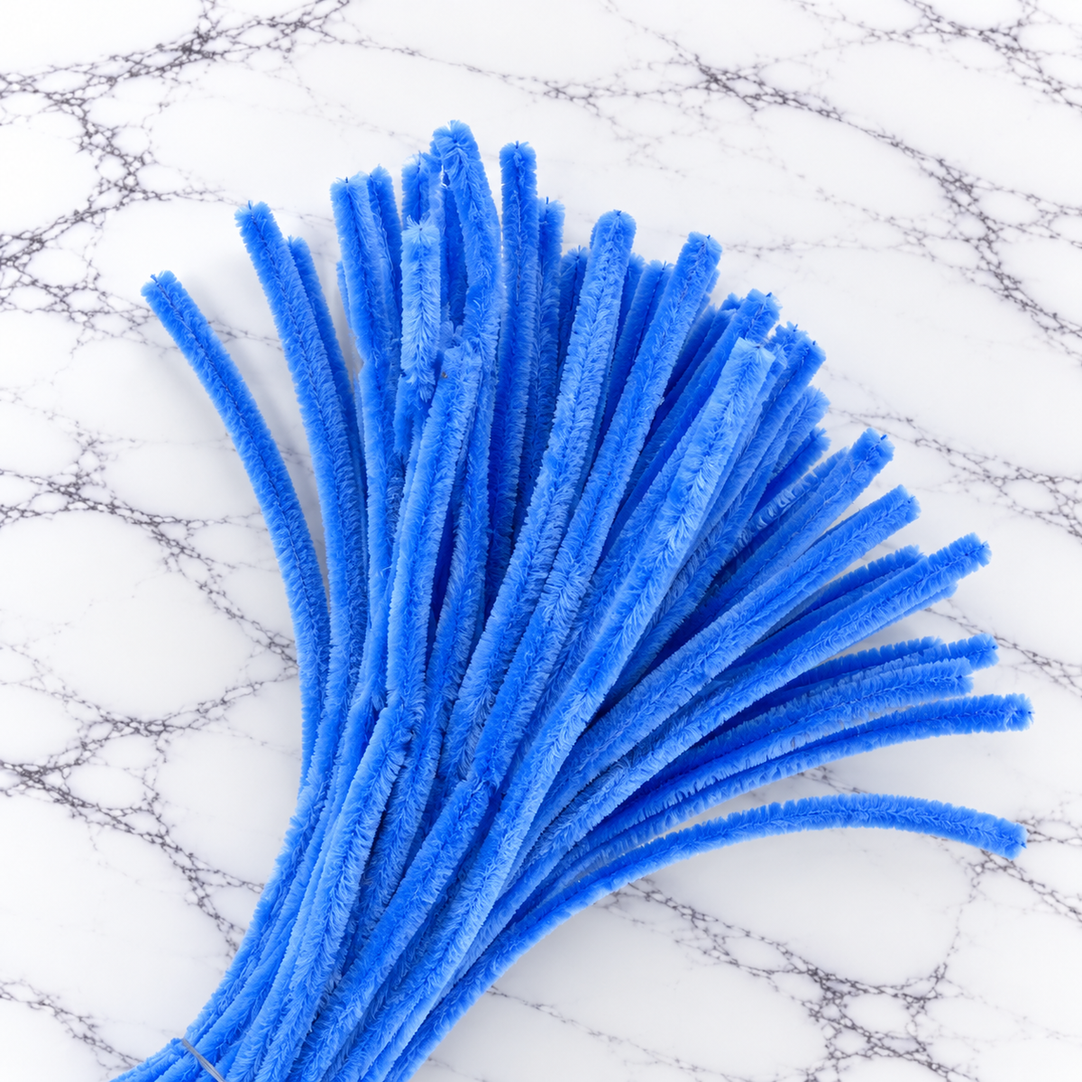 Royal Blue Chenille Pipe Cleaners 10MM – Pack of 100 Pcs
