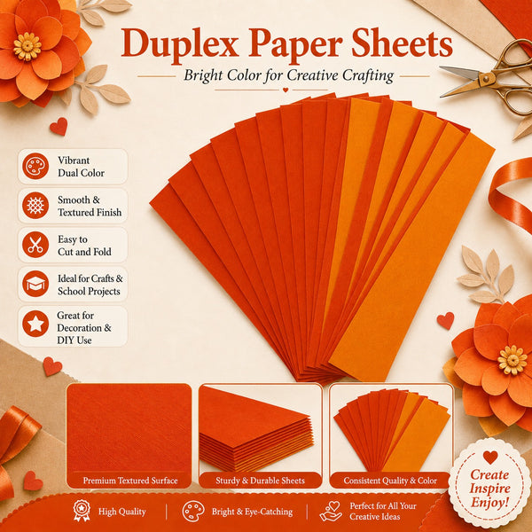 Duplex Paper (Dark Orange / Light Orange)