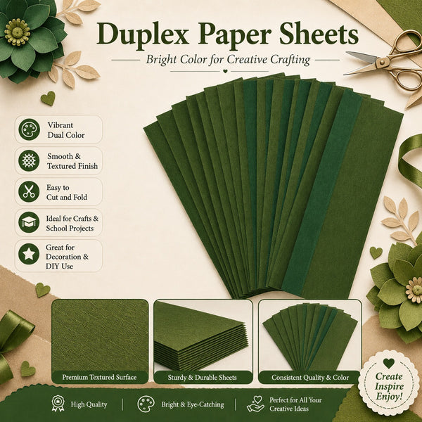 Duplex Paper (Olive Green / Dark Green)