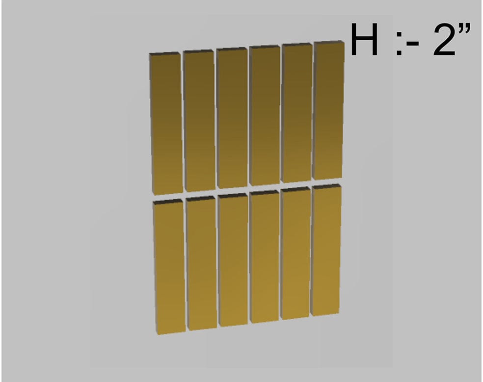 My Store ACRYLIC CUTOUT GOLD 12PCS (2" STICKS) ACRYLIC CUTOUT