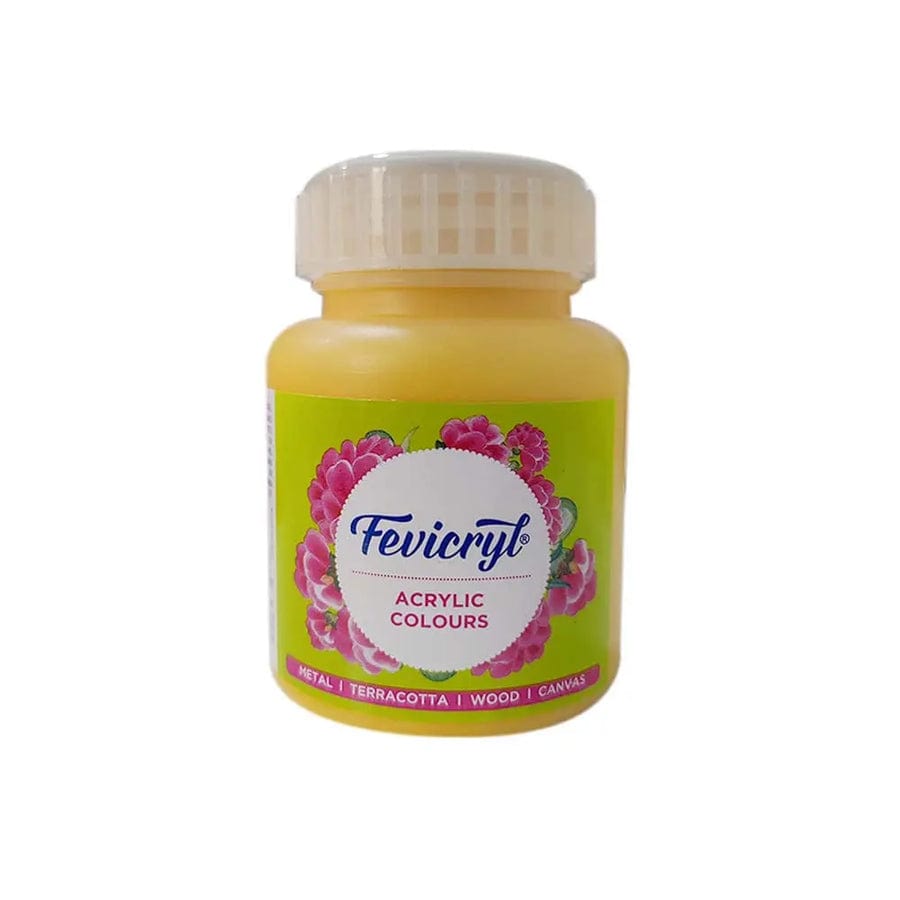 Crafteria Golden Yellow Pidilite Fevicryl Acrylic Colours 100ml