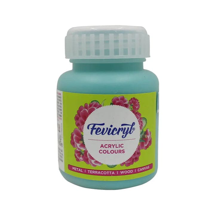 Crafteria Teal Blue Pidilite Fevicryl Acrylic Colours 100ml