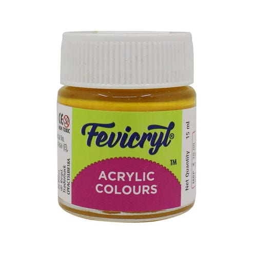 Pidilite Fevicryl Acrylic Colours 15ml (Mrp-Rs.25/-) (golden-yellow) ACR15ML09
