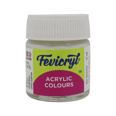 Pidilite Fevicryl Acrylic Colours 15ml (Mrp-Rs.25/-) (white) ACR15ML27
