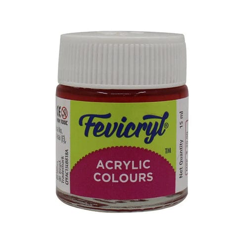 Crafteria Coral Red Pidilite Fevicryl Acrylic Colours 15ml