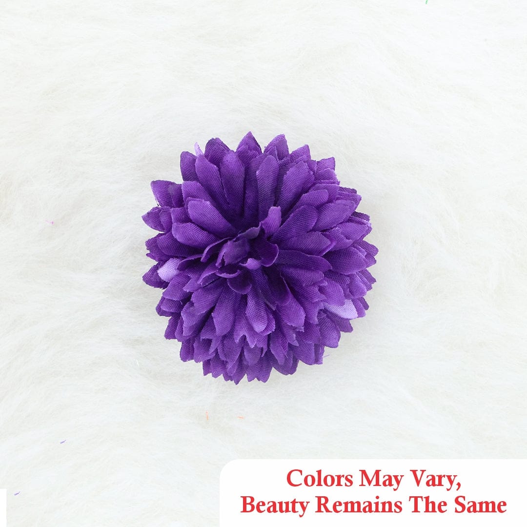 Crafteria Dark Purple Small MariGold Artificial flowers D01